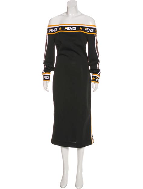 fake fendi bodycon dress|fendi bow embellished dress.